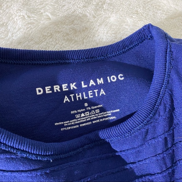 ATHLETA Derek Lam 10C Seamless Union Navy Blue Tank Top - Picture 4 of 5